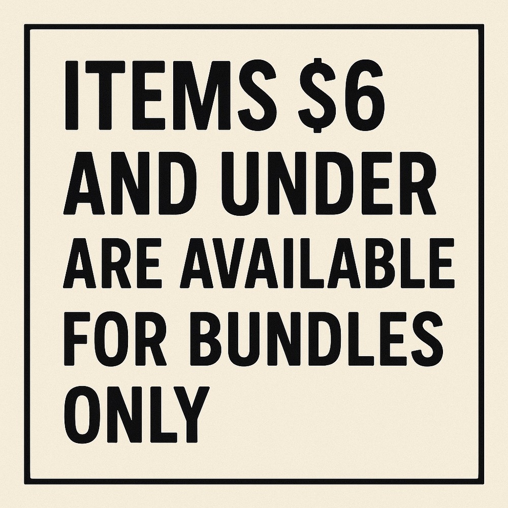 Items $6 and Under Sign